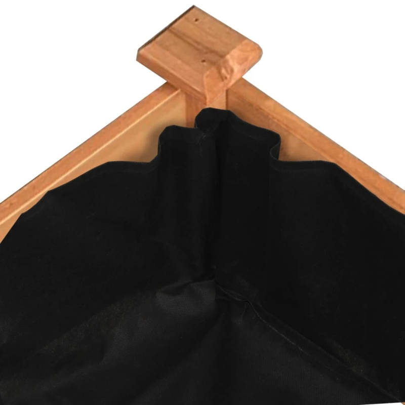 vidaXL augstā puķu kaste ar ieliktni, 240x120x25 cm, egles masīvkoks