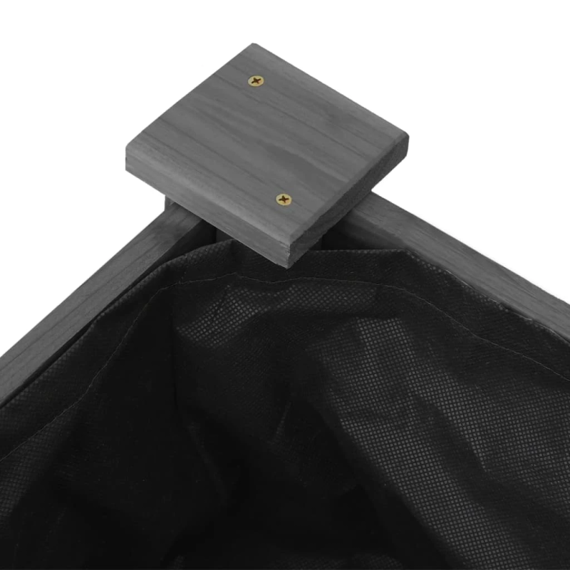 vidaXL augstā puķu kaste ar ieliktni, 240x120x25 cm, egles masīvkoks