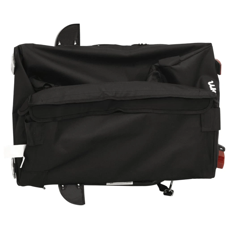 vidaXL velosipēda piekabe, 30 kg, melna, dzelzs