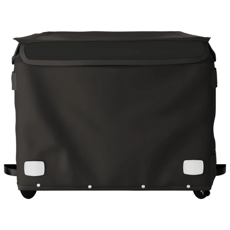 vidaXL velosipēda piekabe, 45 kg, melna, dzelzs