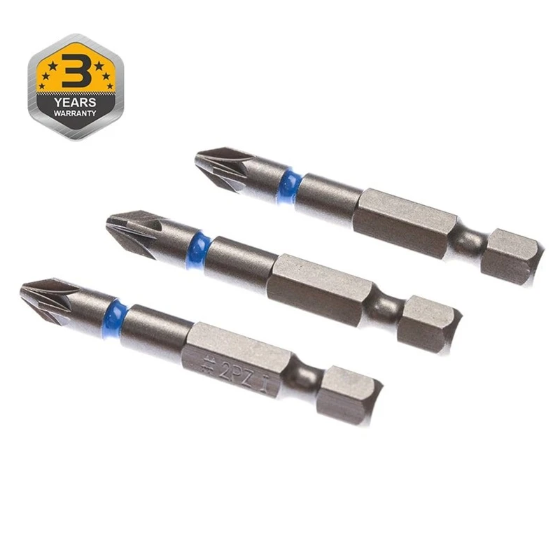 Skrūvgriežu uzgaļi Forte Tools PZ2, 50 mm, triecienizturīgi ,3 gab.,