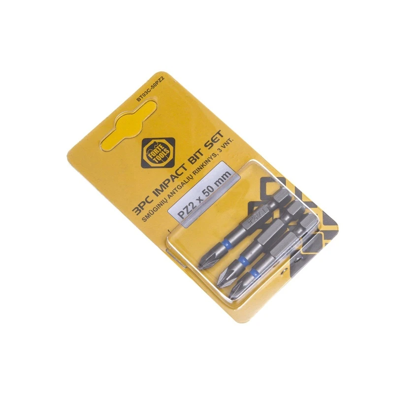 Skrūvgriežu uzgaļi Forte Tools PZ2, 50 mm, triecienizturīgi ,3 gab.,