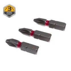 Forte Tools Skrūvgriežu uzgaļi PH2 , 25 mm, 3 gab.