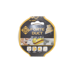Lipīgā auduma lente FORTE TOOLS. 10 m × 48 mm. caurspīdīga