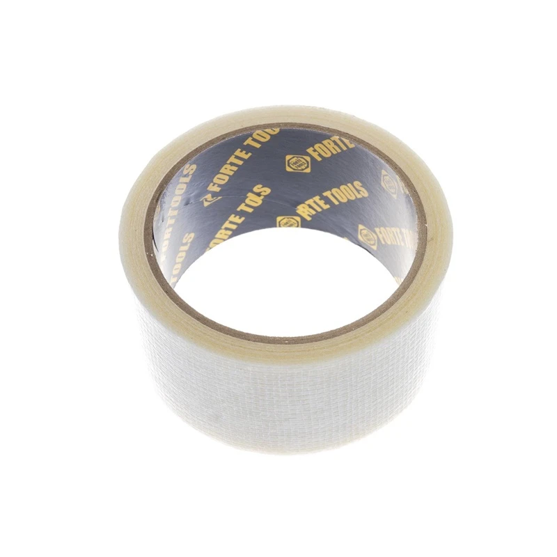 Lipīgā auduma lente FORTE TOOLS. 10 m × 48 mm. caurspīdīga