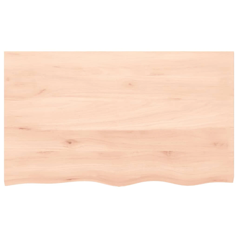 vidaXL vannasistabas virsma, 100x60x,2-4, cm , neapstrādāts masīvkoks