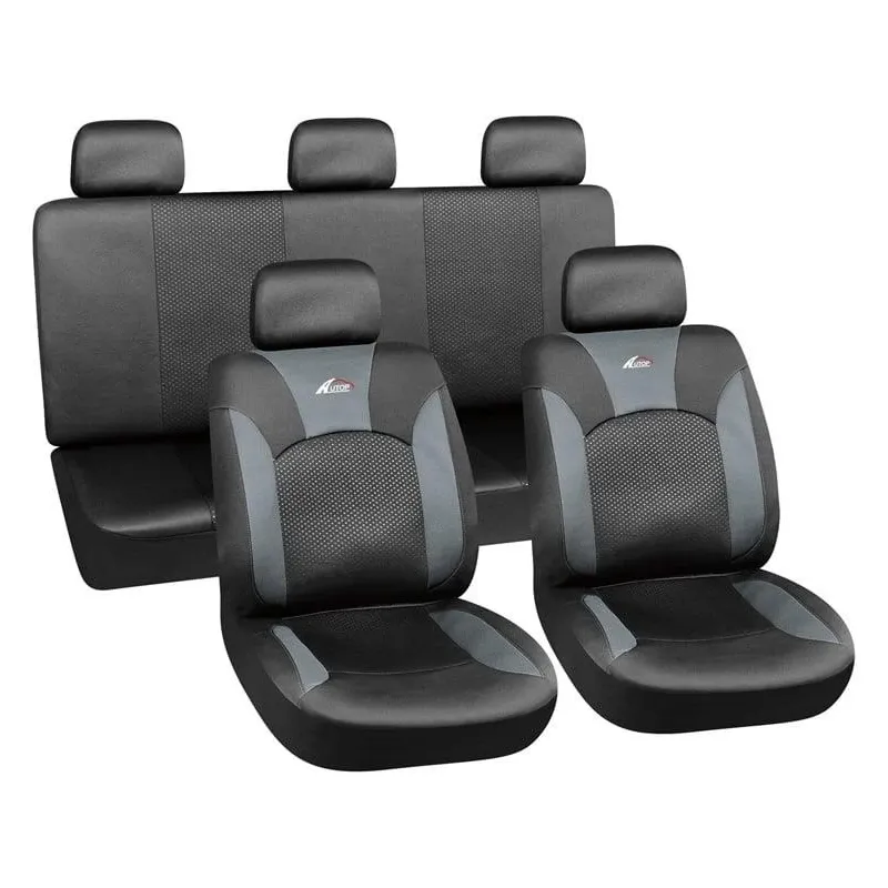 Automašīnu sēdekļu pārvalks Autoserio AG-28682-4, melna krās., 8 gab.