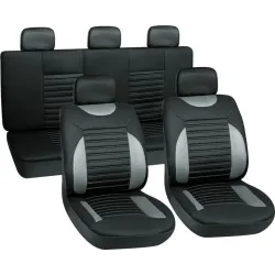 Automobilio sėdynių užvalkalas Autoserio, pilka sp., 8 vnt.