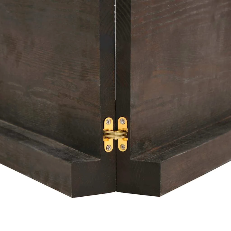 vidaXL vannasistabas virsma, tumši brūna, 140x50x,2-6, cm, masīvkoks