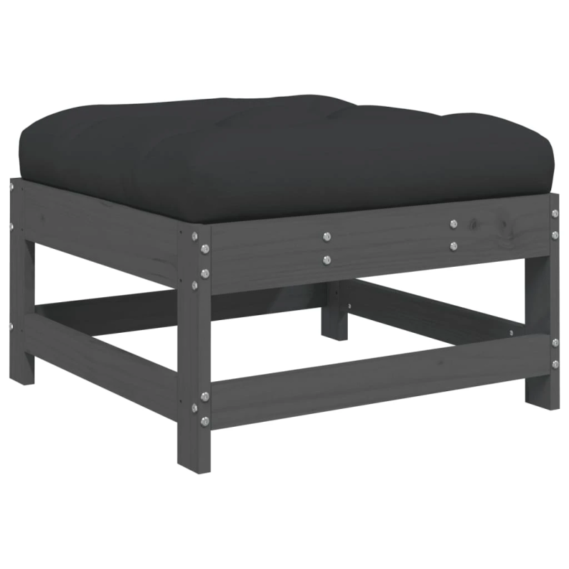 vidaXL 6-daļīgs dārza atpūtas mēbeļu komplekts ar matračiem, masīvkoks