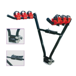 Turētājs auto 3 velosipēdiem uz āķa