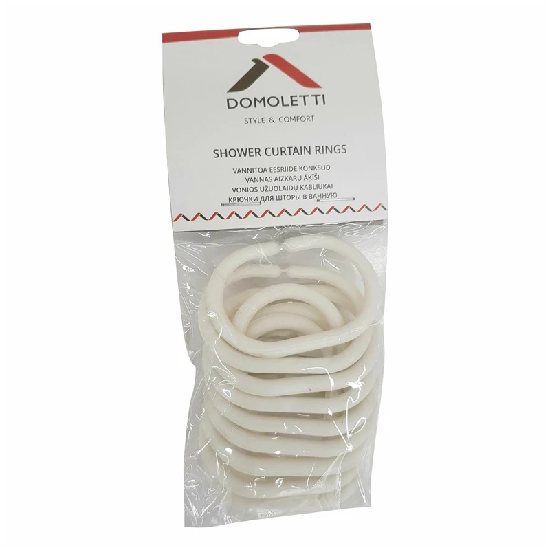 Āķis aizkara komplekts 12gab balts