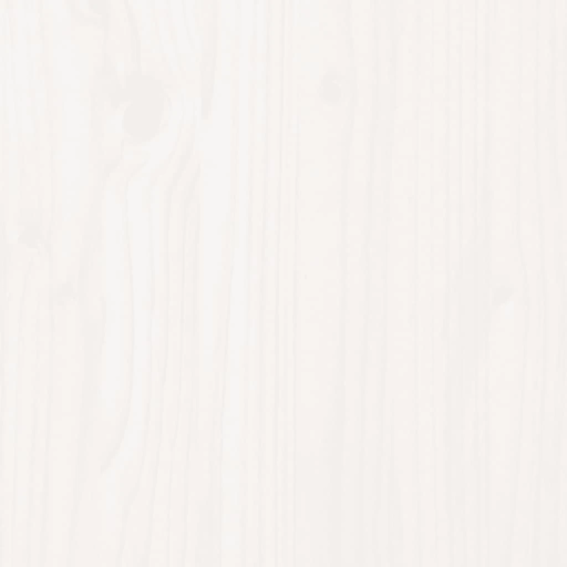 vidaXL Sodo poilsio baldų komplektas, 7 dalių, baltas, pušies masyvas