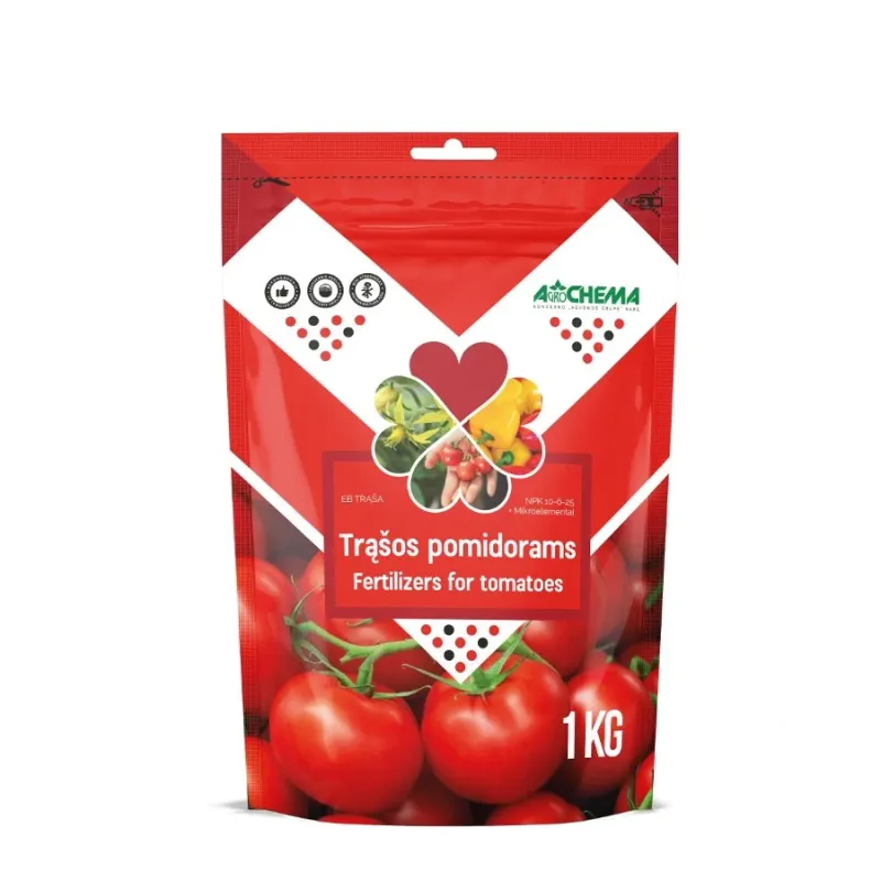 Mēslojums tomātiem, pipariem Agrochema, lielam apjomam, 1 kg