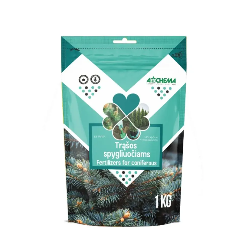 Mēslojums skujkokiem Agrochema 12-432, lielam apjomam, 1 kg