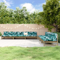 vidaXL 6-daļīgs dārza mēbeļu komplekts, impregnēts priedes koks