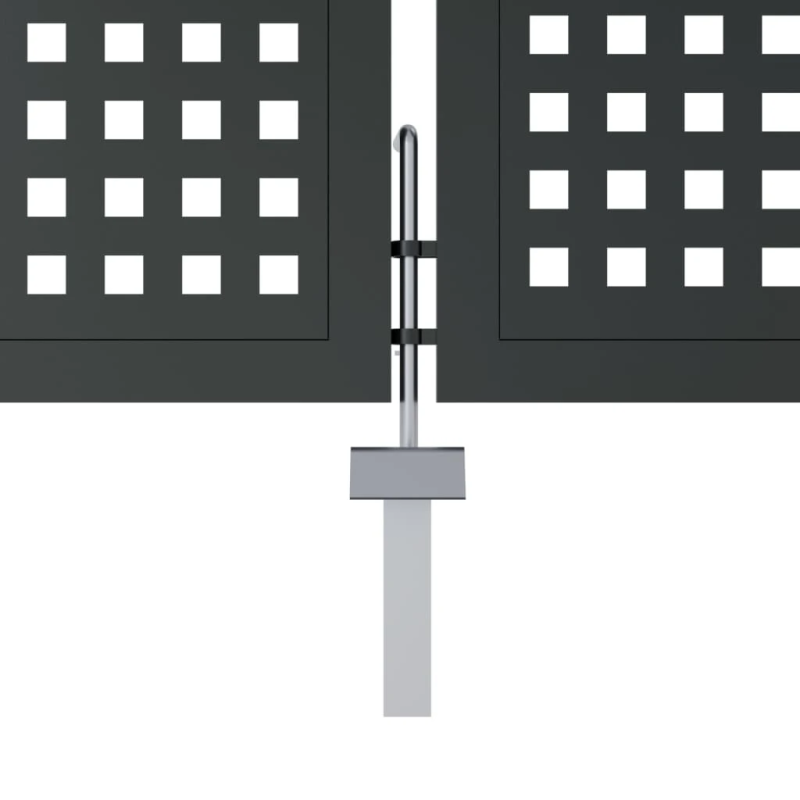 vidaXL dārza vārti, antracīta krāsā, 300x200 cm, tērauds