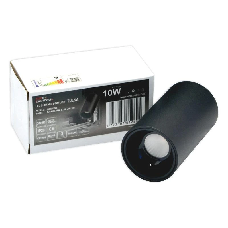 Mont gaismas led 10w 900lm. 3000k melns