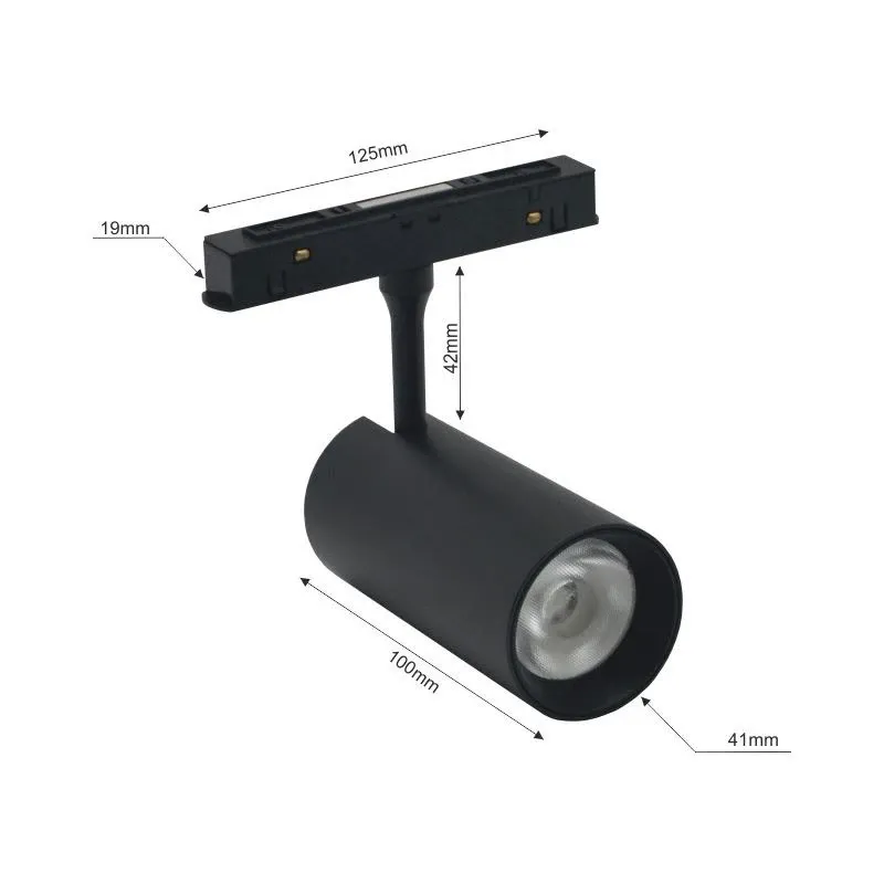 Lampa sliežu sistēmai Modoled Magnetic MLP1042M, LED, 3000 - 6000 °K, 1 x 7 W