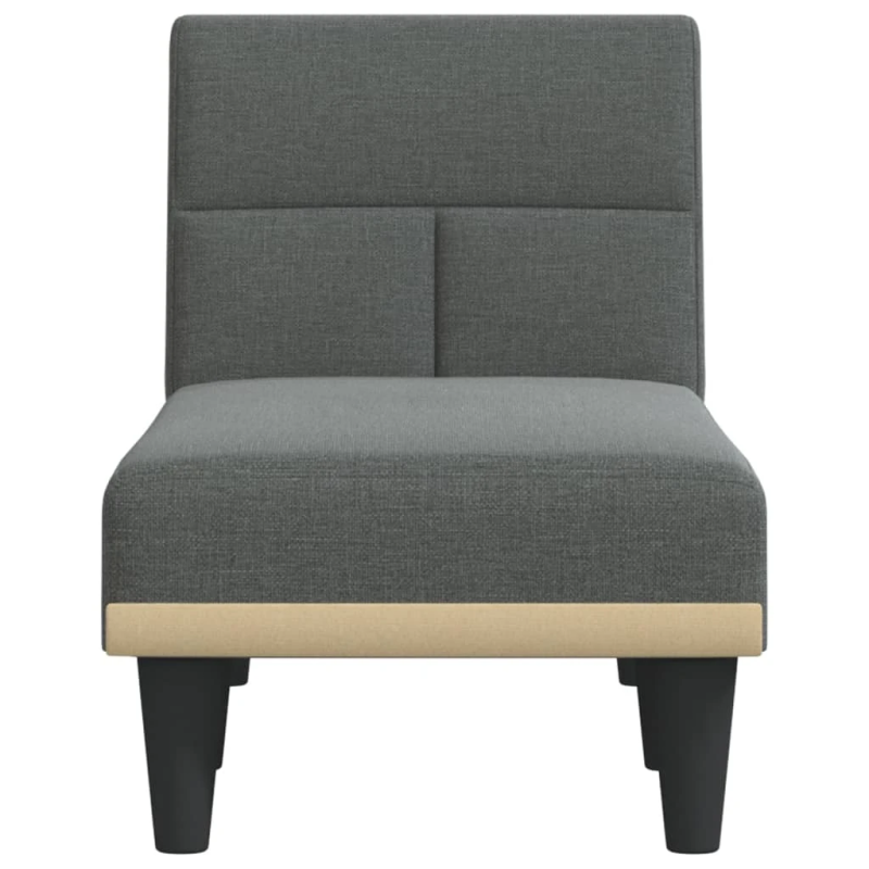 vidaXL atpūtas zvilnis, tumši pelēks audums