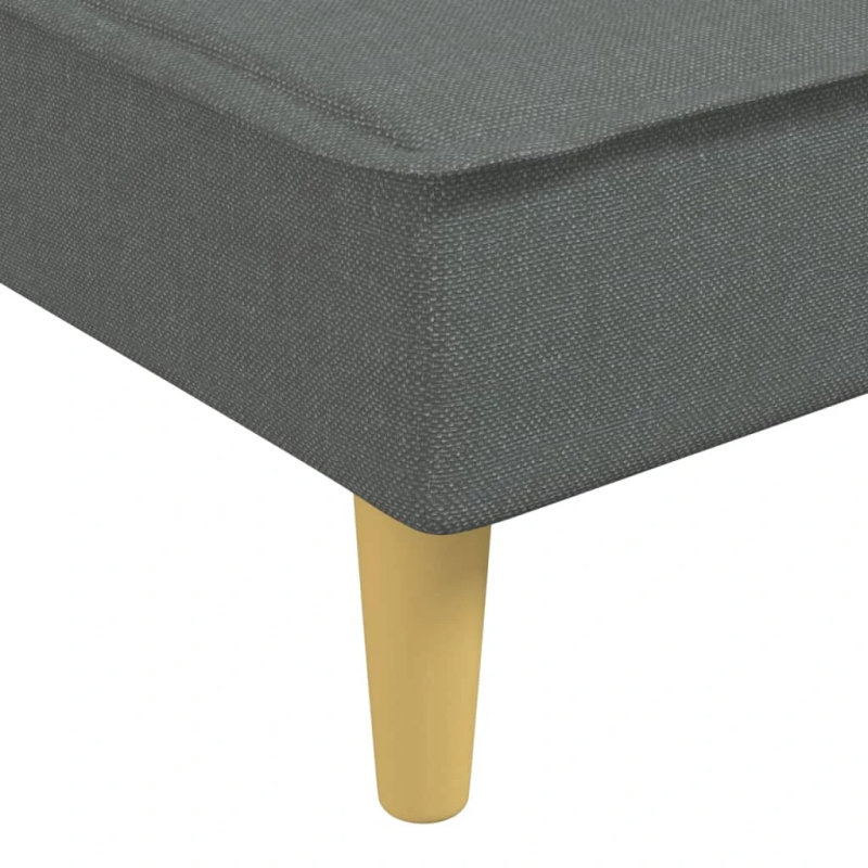 vidaXL atpūtas zvilnis, tumši pelēks audums