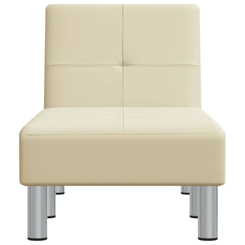 vidaXL zvilnis, krēmkrāsas mākslīgā āda