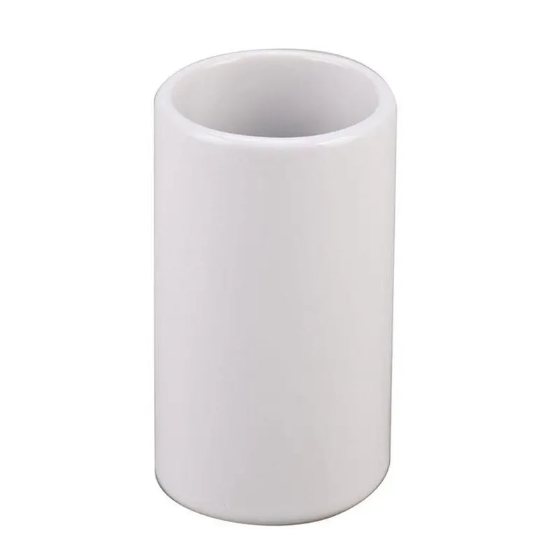 Vannas istabas glāze Thema Lux, balta krās., 6 cm x 11 cm x 6 cm