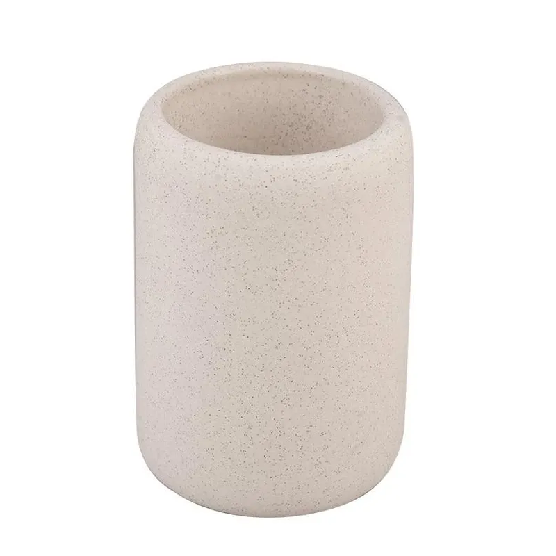 Vannas istabas glāze Domoletti Granit, gaiši brūna krās., 7.5 cm x 10 cm x 7.5 cm