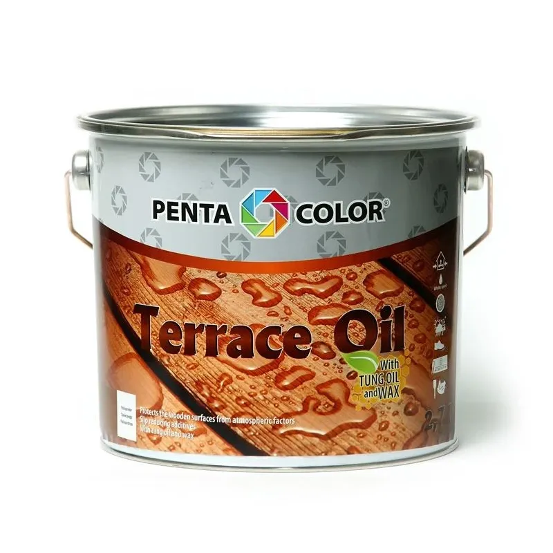 Eļļa terasēm Pentacolor Terrace Oil, 2.7 l