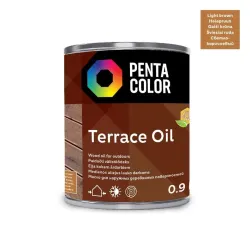 Terasų aliejus Pentacolor Terrace Oil, šviesiai ruda sp., 0.9 l