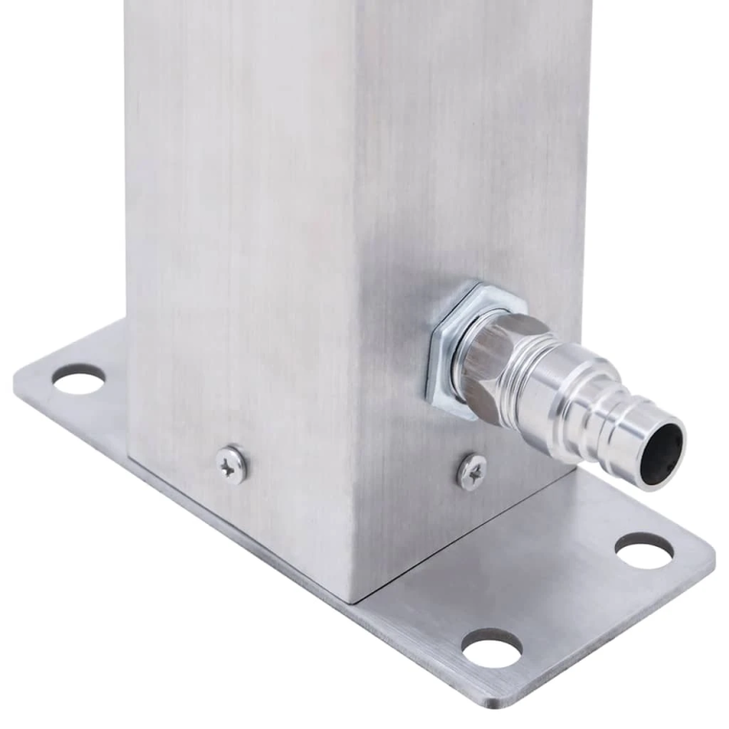 vidaXL dārza ūdens kolonna, 40 cm, nerūsējošais tērauds, kvadrāta