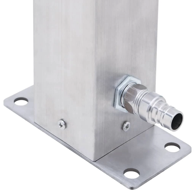 vidaXL dārza ūdens kolonna, 80 cm, nerūsējošs tērauds, kvadrāta