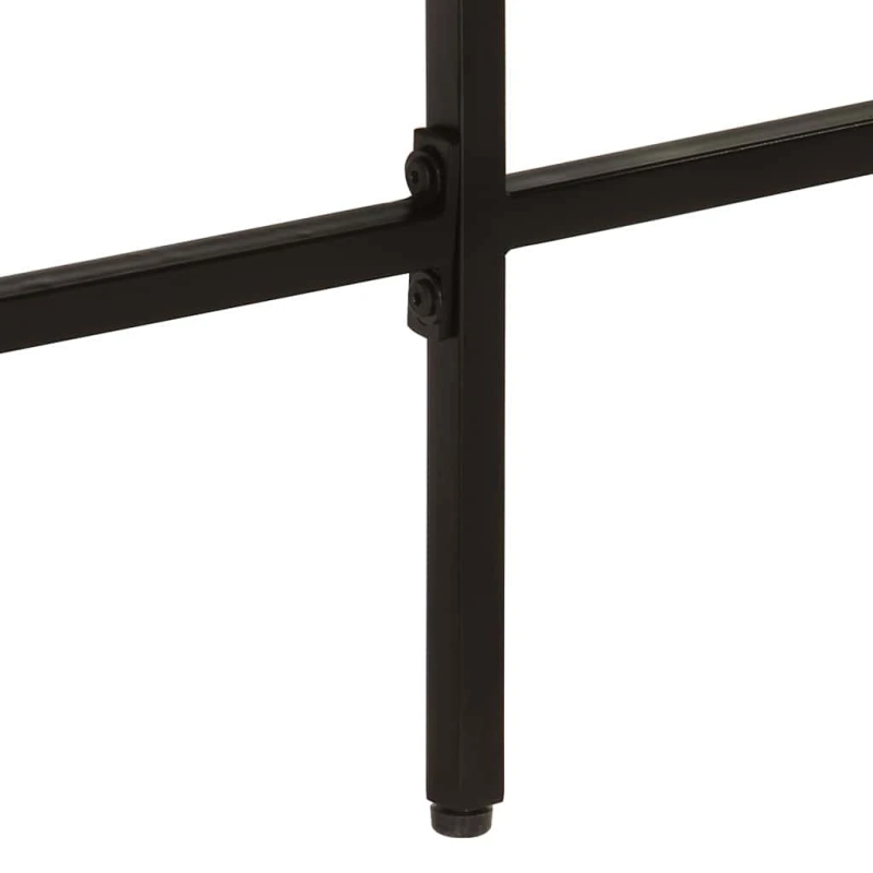 vidaXL rakstāmgalds, 165x110x77 cm, mango masīvkoks, dzelzs