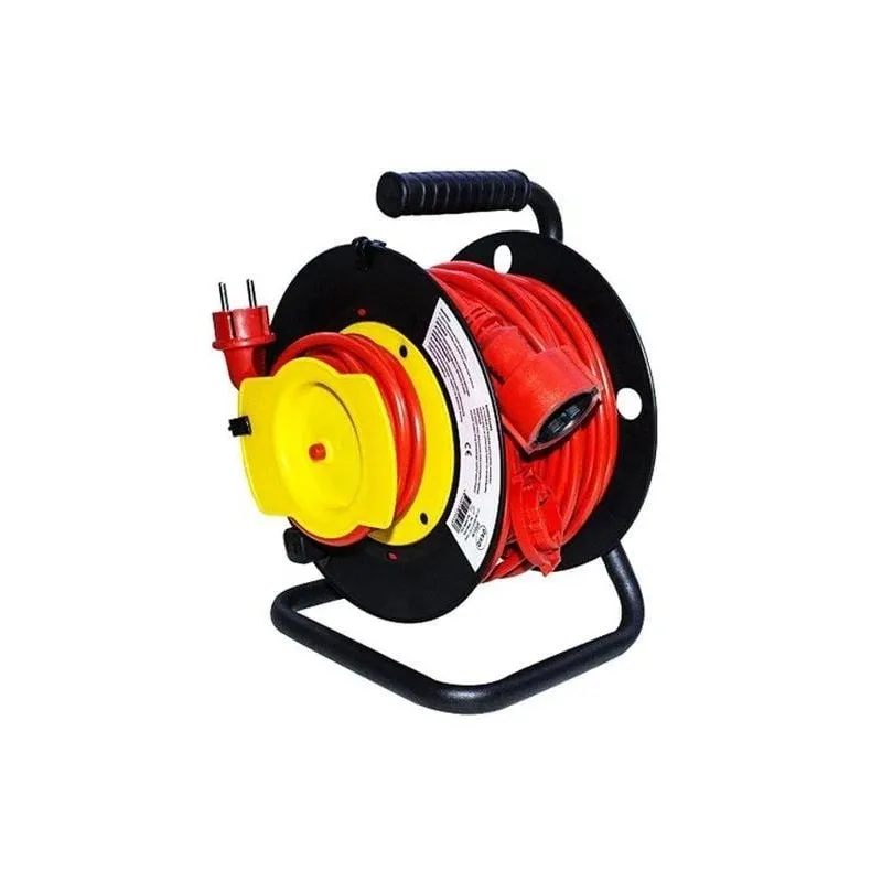 Pagarinātājs ar spoli Okko, 3 x 1,5 mm², 30 m, IP44, 1 ligzda