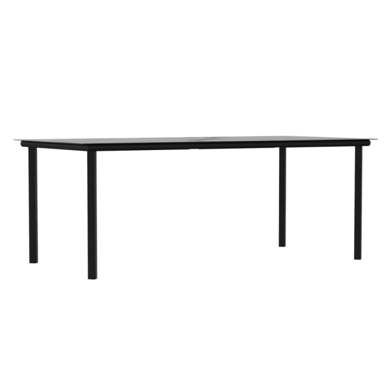 vidaXL 7-daļīgs dārza mēbeļu komplekts, matrači, rotangpalma, tērauds