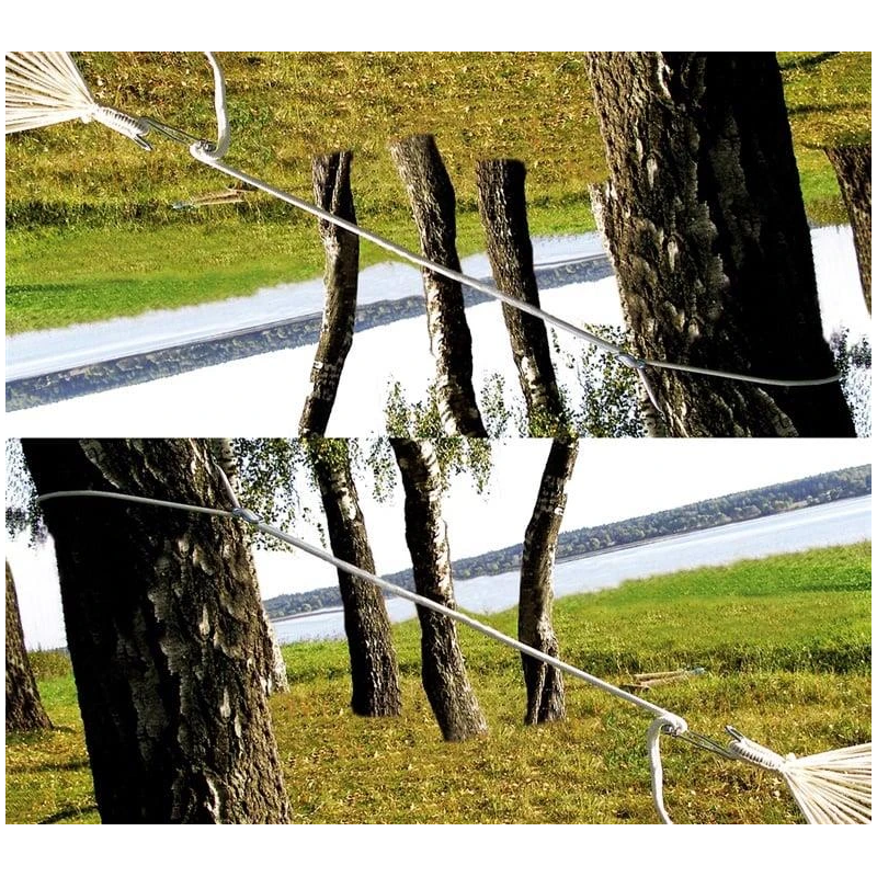 Karabīne ar virvi šūpuļtīklam 9101