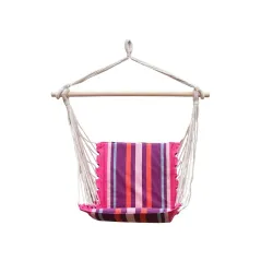 Sėdimas hamakas Domoletti O.E.Camp Lime. rožin-violet.110 cm