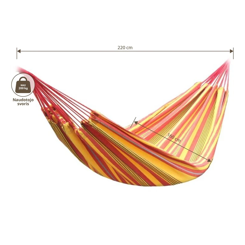 Šūpuļtīkls sunrise 220x160