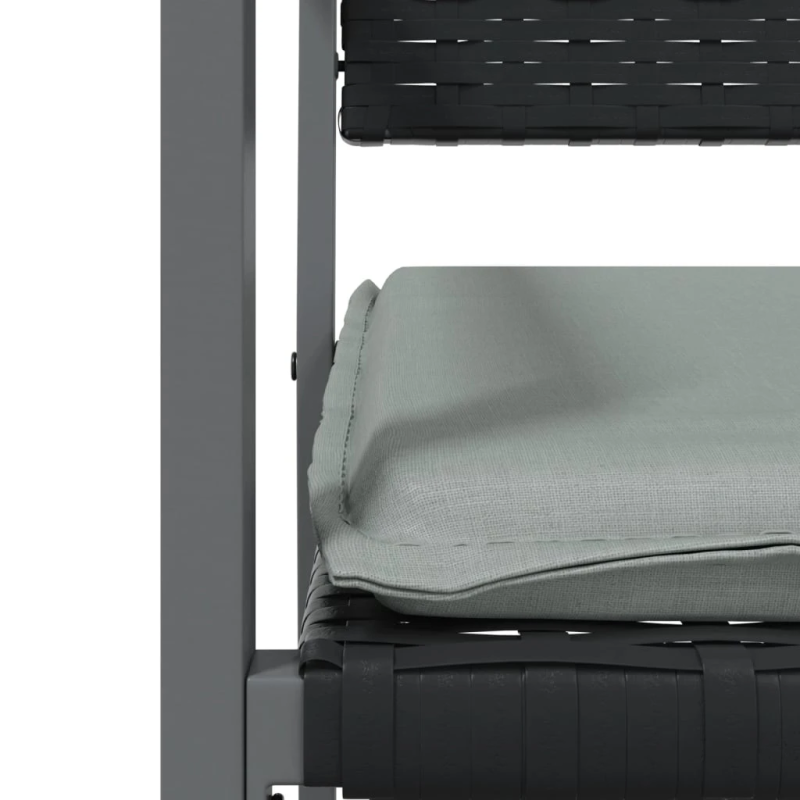 vidaXL 9-daļīgs dārza mēbeļu komplekts ar matračiem, PE rotangpalma