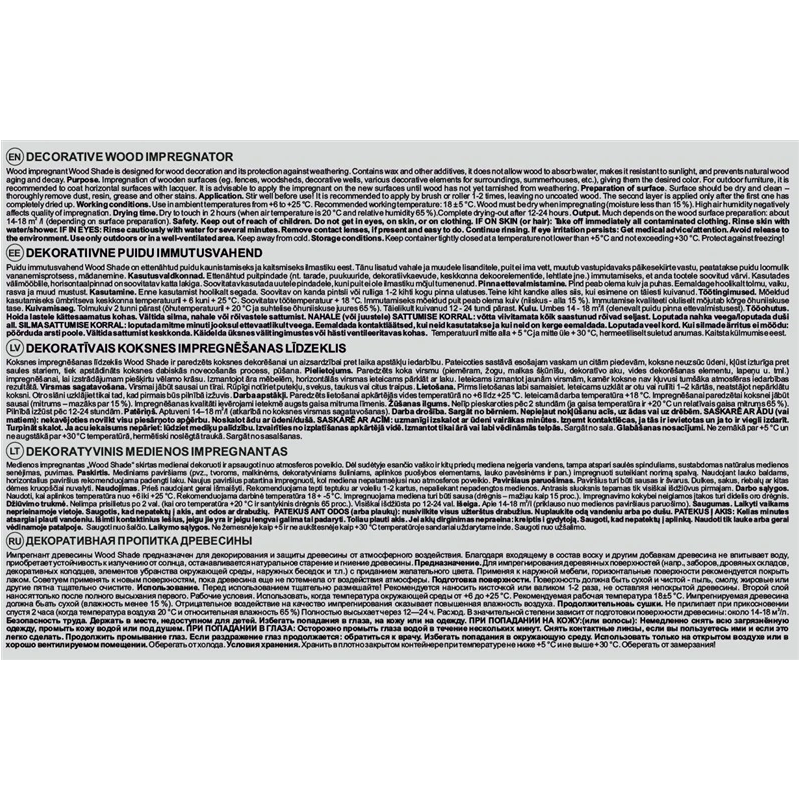 Impregnants kokam shade balts 5l okko