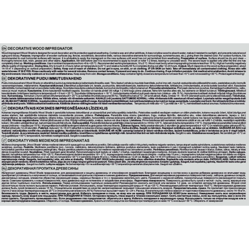 Impregnants kokam shade melns 1l okko