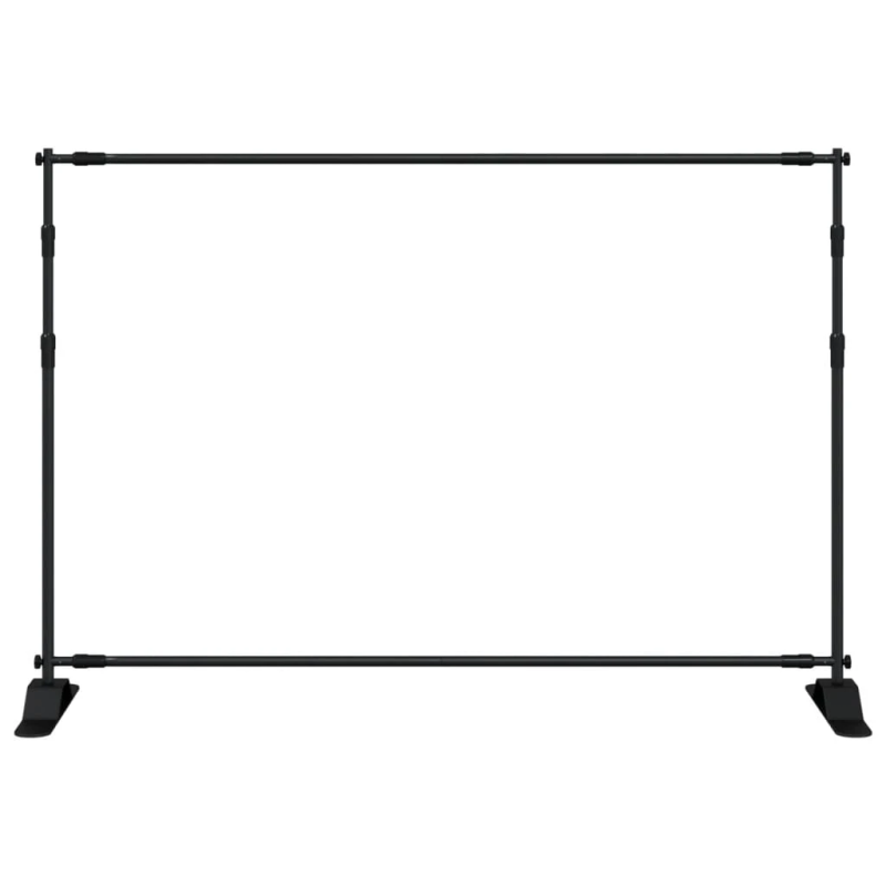 vidaXL fona statīvi, 2 gab., melni, 305x243 cm, tērauds