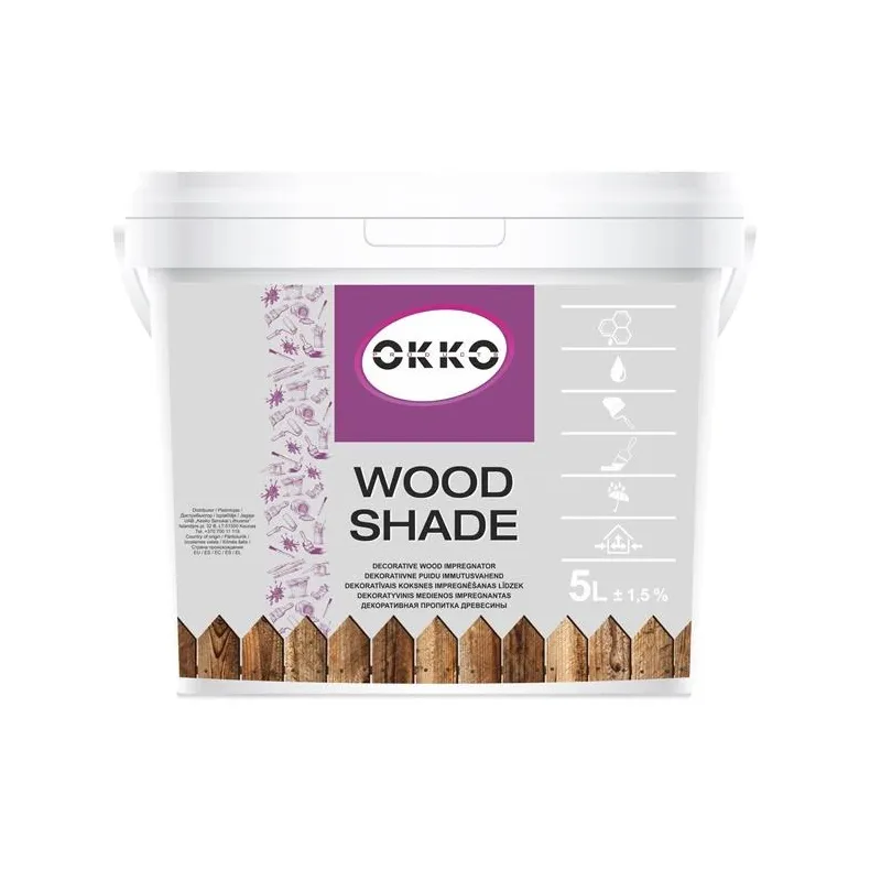 Medienos impregnantas Okko Wood Shade, oregonos pušies, 5 l