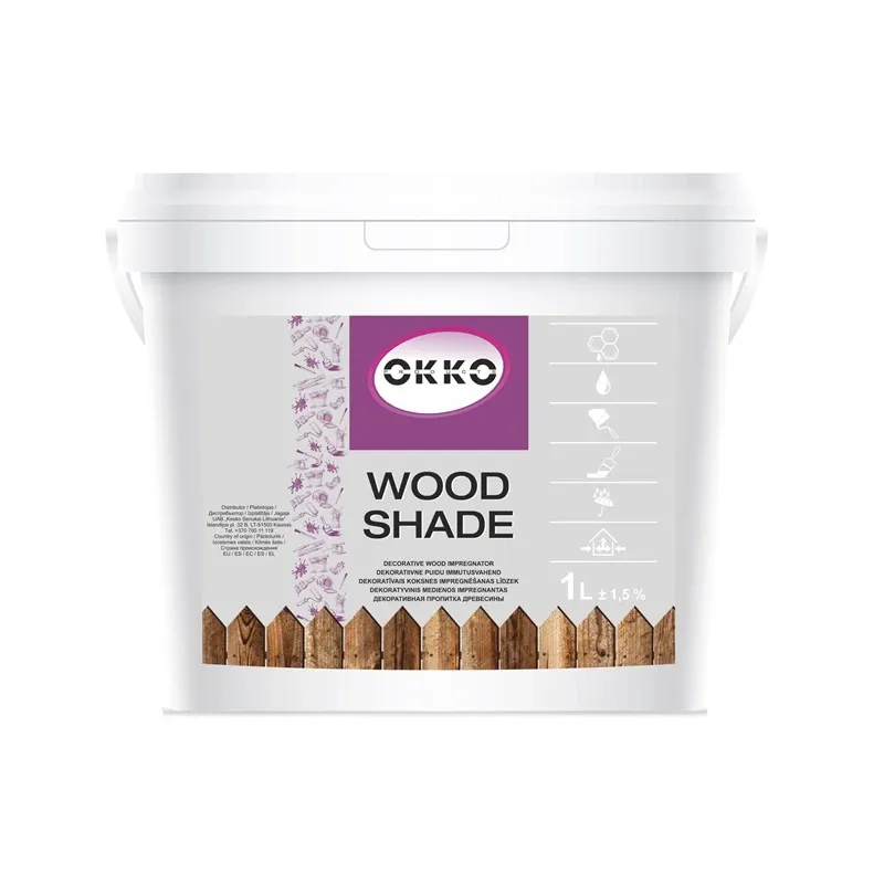 Koksnes impregnants Okko Wood Shade, valriekstu krās., 1 l