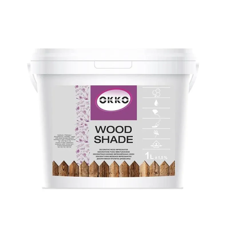Medienos impregnantas Okko Wood Shade, pilka sp., 1 l
