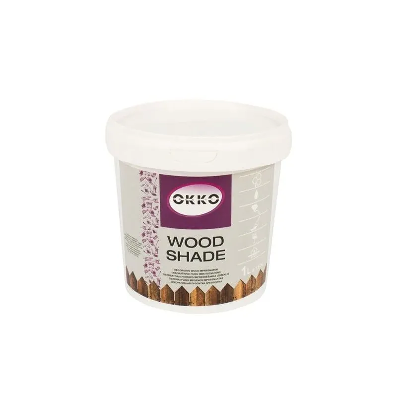 Koksnes impregnants Okko Wood Shade, dzeltenīga krās.-gaiša ozola krās., 1 l