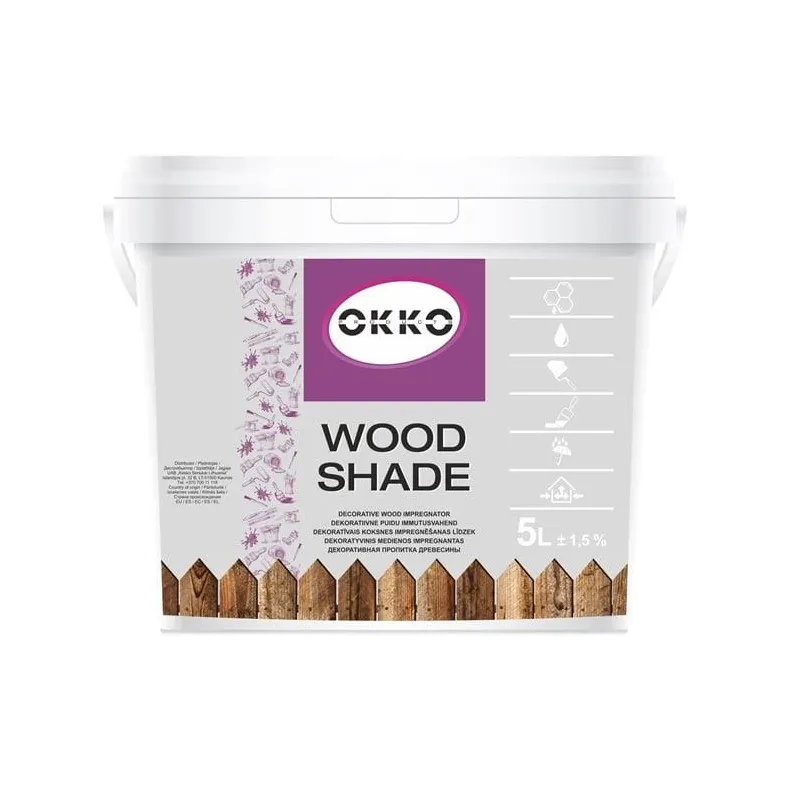 Medienos impregnantas Okko Wood Shade, raudonasis kedras sp., 5 l
