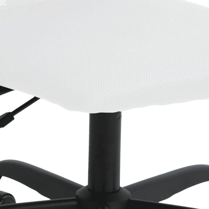 vidaXL biroja krēsls, regulējams augstums, sieta audums, mākslīgā āda