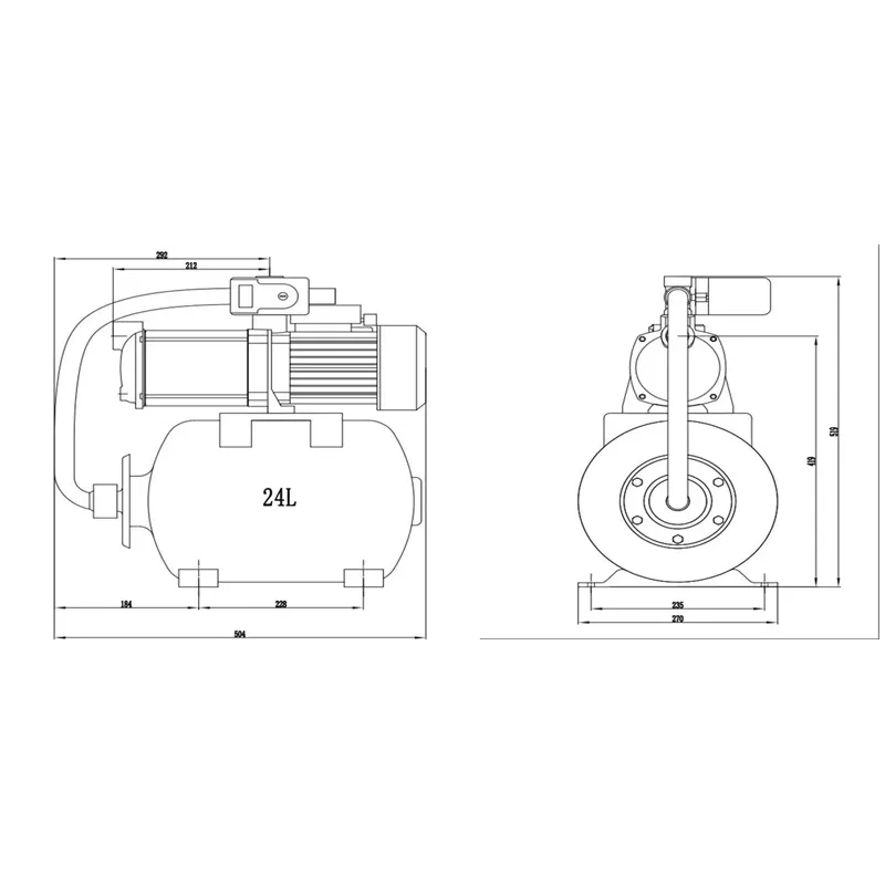 Hidroforas Haushalt HF-920, 920 W, 24 l