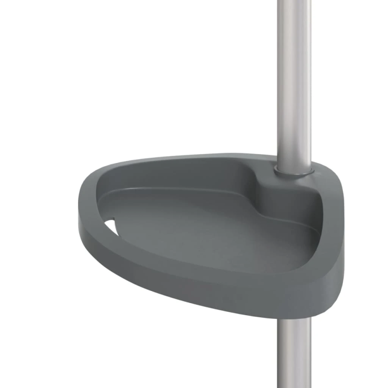 vidaXL dvieļu žāvētājs, 47x280 cm, alumīnijs